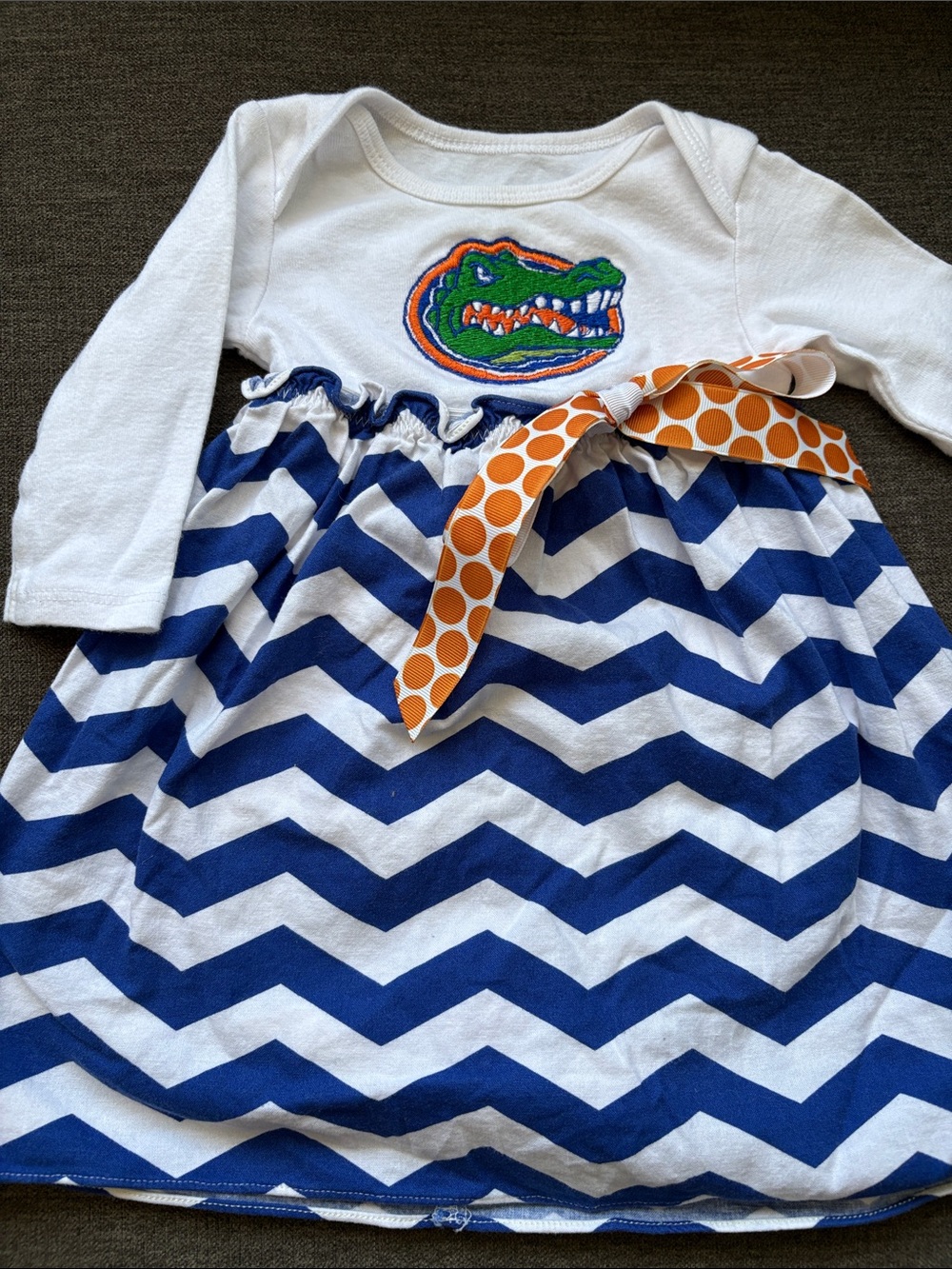 Carter's White Baby Tee with Subtle Multicolor Stripe Trim